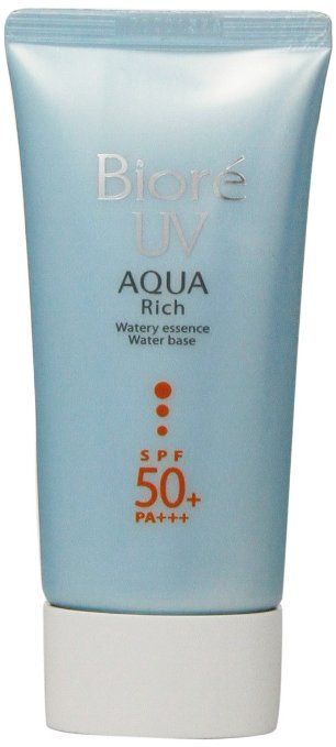 biore aqua rich uv watery essence spf 50 pa+++ review