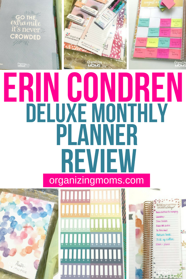erin condren deluxe monthly planner review