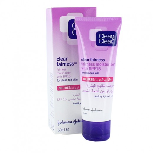 clean and clear fairness moisturizer spf 15 review