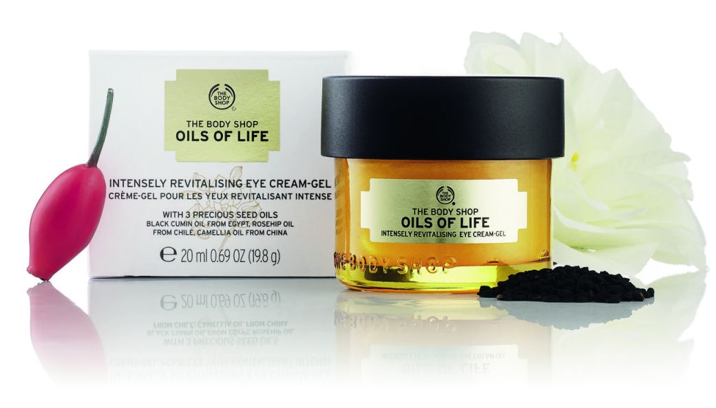 body shop oils of life eye cream gel review