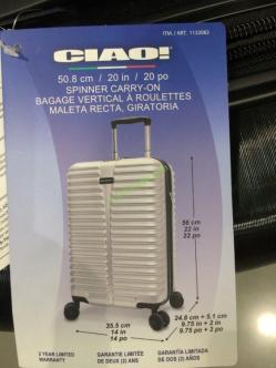 ciao 20 hardside carry on review